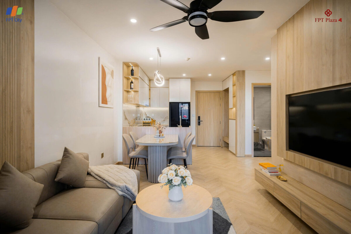 FPT Plaza 4 | Full ảnh nội thất nhà mẫu căn hộ 1PN + 1